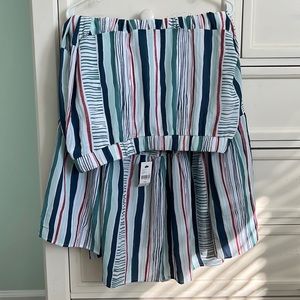 Lane Bryant Multicolor Stripe Maxi Skirt Size 14/16